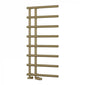 Reina Matera Designer Heated Towel Rail - 998 x 500mm - Brushed Brass - welovecouk