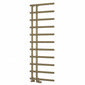 Reina Matera Designer Heated Towel Rail - 1412 x 500mm - Brushed Brass - welovecouk
