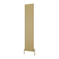 Reina Melvin Vertical Aluminium Radiator - 1800 x 360mm - Brass Effect - welovecouk