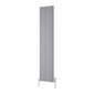 Reina Melvin Vertical Aluminium Radiator - 1800 x 360mm - Silver - welovecouk