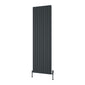 Reina Melvin Vertical Aluminium Radiator - 1800 x 540mm - Anthracite - welovecouk