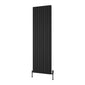 Reina Melvin Vertical Aluminium Radiator - 1800 x 540mm - Black - welovecouk
