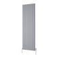 Reina Melvin Vertical Aluminium Radiator - 1800 x 540mm - Silver - welovecouk