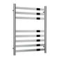 Reina Misa Designer Heated Towel Rail - 720 x 530mm - Polished Stainless Steel - welovecouk