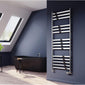 Reina Misa Designer Heated Towel Rail - 1450 x 530mm - Polished Stainless Steel - welovecouk