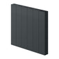 Reina Nika Horizontal Designer Electric Radiator - 500 x 544mm - Anthracite - welovecouk