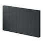 Reina Nika Horizontal Designer Electric Radiator - 500 x 907mm - Anthracite - welovecouk