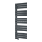 Reina Pettino Vertical Flat Panel Heated Towel Rail - 1424 x 550mm - Anthracite - welovecouk