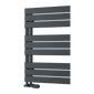 Reina Pettino Vertical Flat Panel Heated Towel Rail - 823 x 550mm - Anthracite - welovecouk