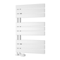Reina Pettino Vertical Flat Panel Heated Towel Rail - 823 x 550mm - White - welovecouk