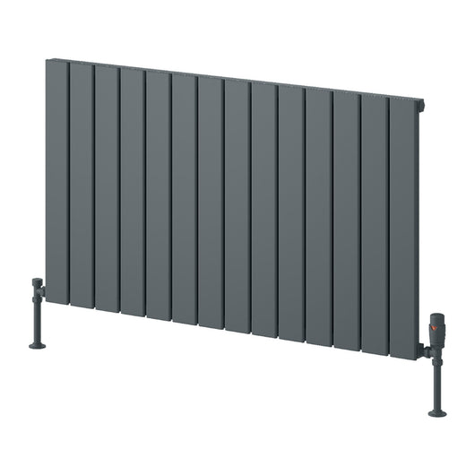  Reina Piatto Horizontal Aluminium Radiator - Single / 600 x 1045mm - Anthracite