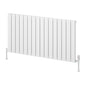Reina Piatto Horizontal Aluminium Radiator - Single / 600 x 1195mm - White - welovecouk