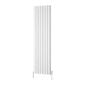 Reina Piatto Vertical Aluminium Radiator - Double / 1800 x 520mm - White - welovecouk