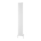 Reina Piatto Vertical Aluminium Radiator - Single / 1800 x 295mm - White - welovecouk