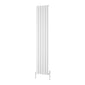 Reina Piatto Vertical Aluminium Radiator - Single / 1800 x 370mm - White - welovecouk
