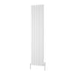 Reina Piatto Vertical Aluminium Radiator - Single / 1800 x 445mm - White - welovecouk
