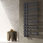 Reina Pietra Vertical Designer Heated Towel Rail - 1100 x 530mm - Anthracite - welovecouk
