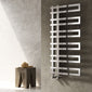 Reina Pietra Vertical Designer Heated Towel Rail - 1100 x 530mm - Chrome - welovecouk