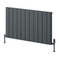 Reina Resia Horizontal Aluminium Radiator - 600 x 1040mm - Anthracite - welovecouk