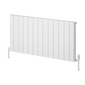 Reina Resia Horizontal Aluminium Radiator - 600 x 1230mm - White - welovecouk