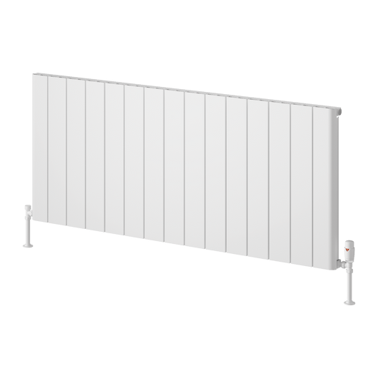  Reina Resia Horizontal Aluminium Radiator - 600 x 1420mm - White