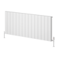 Reina Resia Horizontal Aluminium Radiator - 600 x 1420mm - White - welovecouk