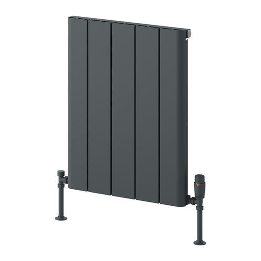  Reina Resia Horizontal Aluminium Radiator - 600 x 470mm - Anthracite