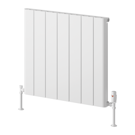  Reina Resia Horizontal Aluminium Radiator - 600 x 660mm - White