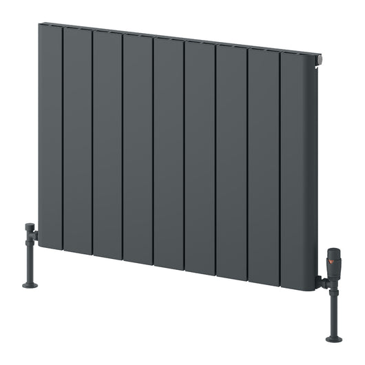  Reina Resia Horizontal Aluminium Radiator - 600 x 850mm - Anthracite