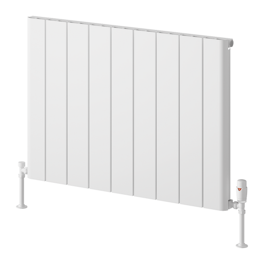  Reina Resia Horizontal Aluminium Radiator - 600 x 850mm - White
