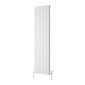 Reina Resia Vertical Aluminium Radiator - 1800 x 470mm - White - welovecouk