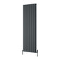 Reina Resia Vertical Aluminium Radiator - 1800 x 565mm - Anthracite - welovecouk