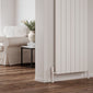 Reina Resia Vertical Aluminium Radiator - 1800 x 660mm - White - welovecouk