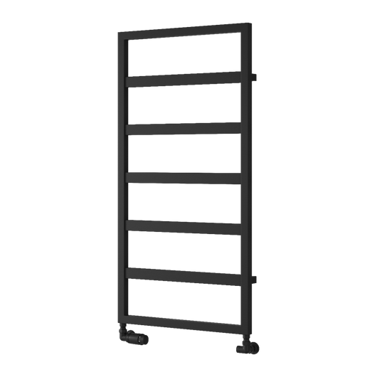  Reina Rezzo Vertical Designer Heated Towel Rail - 1100 x 450mm - Black