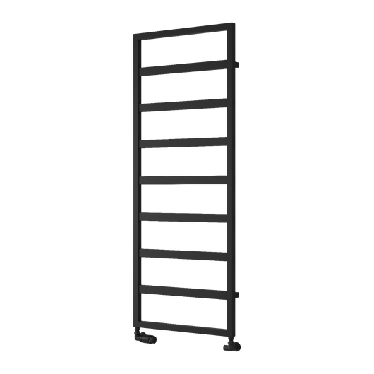 Reina Rezzo Vertical Designer Heated Towel Rail - 1460 x 450mm - Black