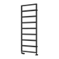 Reina Rezzo Vertical Designer Heated Towel Rail - 1460 x 450mm - Black