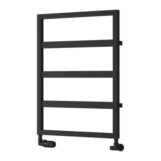  Reina Rezzo Vertical Designer Heated Towel Rail - 740 x 450mm - Black
