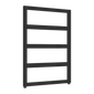 Reina Rezzo Vertical Designer Heated Towel Rail - 740 x 550mm - Black