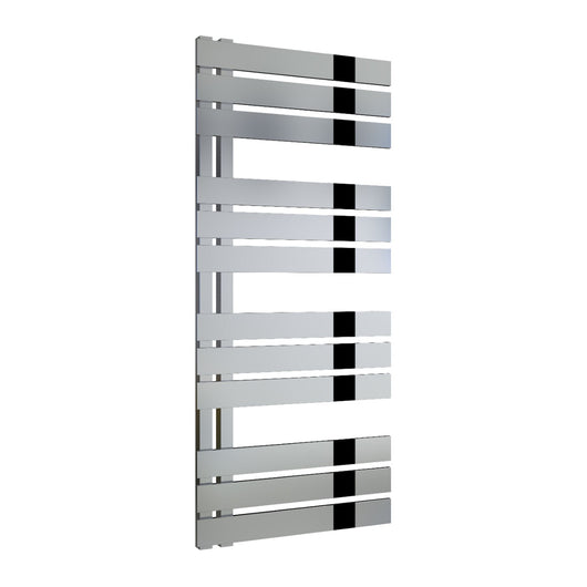  Reina Ricadi Designer Heated Towel Rail - Polished Stainless Steel - 1140 x 500 - welovecouk