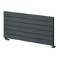 Reina Rienza Horizontal Aluminium Radiator - 565 x 1200mm - Anthracite - welovecouk
