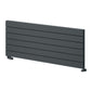 Reina Rienza Horizontal Aluminium Radiator - 565 x 1400mm - Anthracite - welovecouk