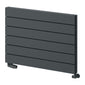 Reina Rienza Horizontal Aluminium Radiator - 565 x 800mm - Anthracite - welovecouk