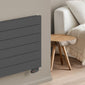 Reina Rienza Horizontal Aluminium Radiator - 565 x 1400mm - Anthracite - welovecouk
