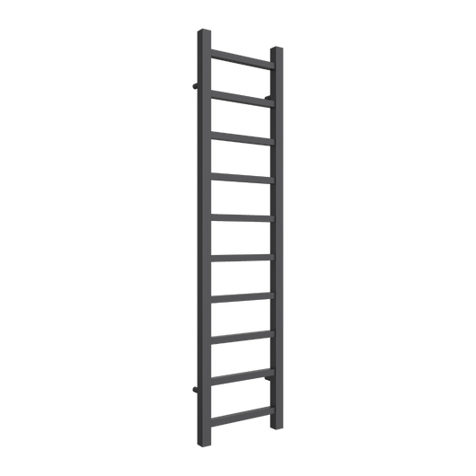 Reina Serena 1200 x 300 Square Tube Anthracite Designer Heated Towel Rail