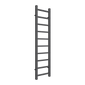 Reina Serena 1200 x 300 Square Tube Anthracite Designer Heated Towel Rail