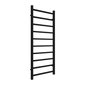 Reina Serena Vertical Square Tub Heated Towel Rail - 1200 x 500mm - Black