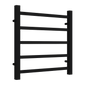 Reina Serena Vertical Square Tub Heated Towel Rail - 500 x 500mm - Black