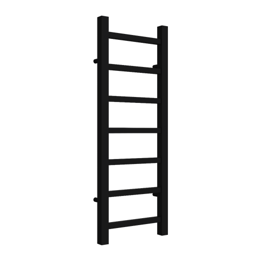 Reina Serena Vertical Square Tub Heated Towel Rail - 800 x 300mm - Black