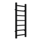 Reina Serena Vertical Square Tub Heated Towel Rail - 800 x 300mm - Black