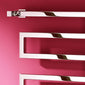 Reina Serpe Vertical Square Designer Heated Towel Rail - 510 x 500mm - Chrome